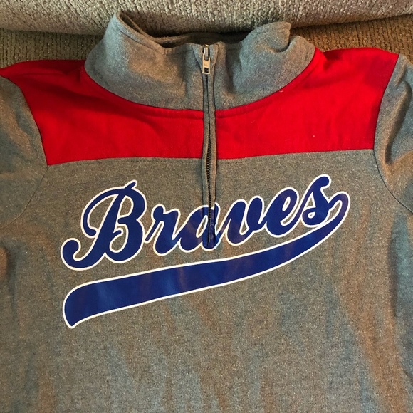 PINK Victoria's Secret Tops - Braves pullover 1/4 zip